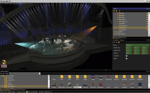 Lichtsteuerungssoftware - GRANDMA 3D - MA Lighting - für Stahlkonstruktion / 2D