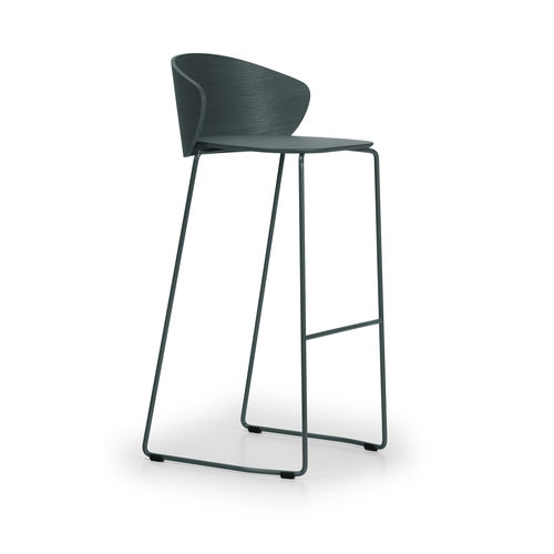 Moderner Barstuhl - NOT  - True Design srl - für den Innenraum / Stahl / Holz
