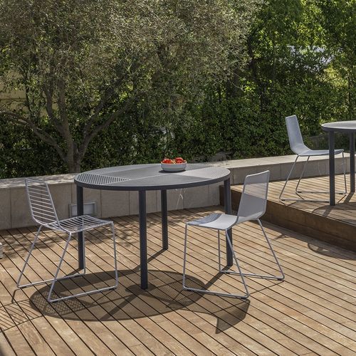 Moderner Beistelltisch - NEO - True Design srl - Stahl / Polypropylen / Gestell aus Stahl