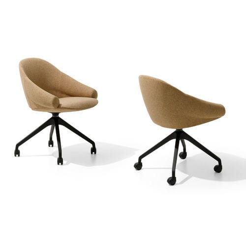 Moderner Bürostuhl - FENDER - True Design srl - für den Innenraum / Polyurethanschaum / Gestell aus Polypropylen