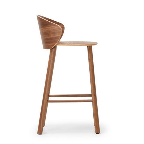 Moderner Hocker - NOT - True Design srl - Holz / Eiche / Massivholz