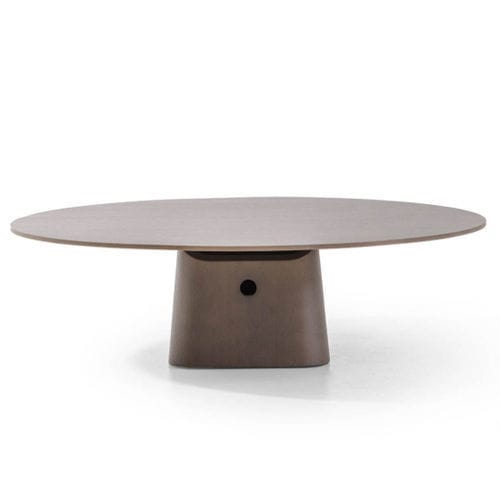 Moderner Couchtisch - NOMADE - True Design srl - Holz / Gestell aus Holz / rund