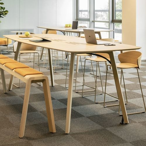 Moderner Tisch - WING - True Design srl - Holz / Metall / Gestell aus Metall
