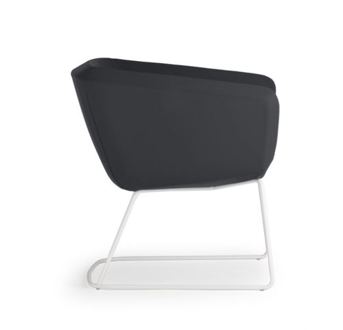 Moderner Besuchersessel - ARCA - True Design srl - Stoff / Polyurethanschaum / Stahl