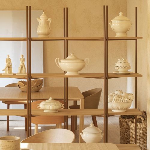 Selbsttragendes Regalsystem - ETHRIO - True Design srl - modern / Stahl / Holz