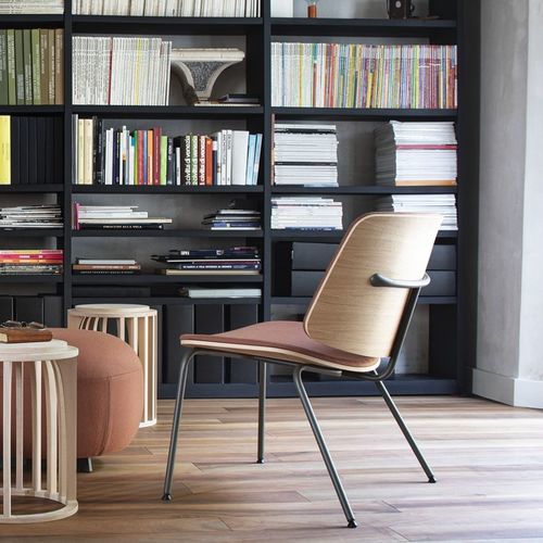 Moderner Besucherstuhl - TAO - True Design srl - für den Innenraum / Metall / Holz