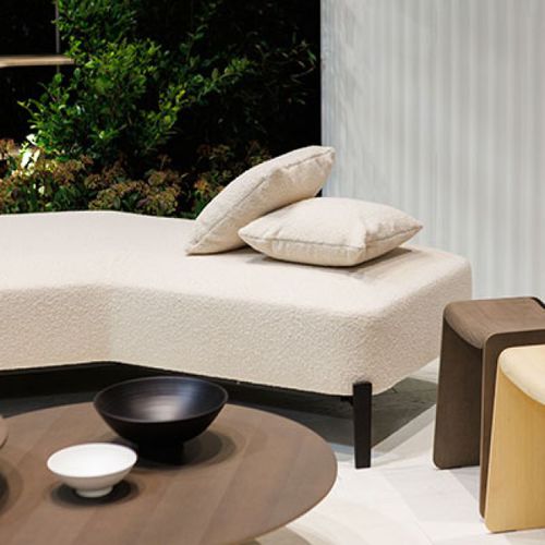 Ecksofa - OSCAR - True Design srl - modern / Stoff / mit Kissen