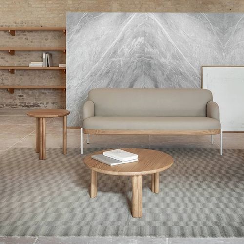 Modernes Sofa - ABISKO - True Design srl - Stoff / mit Armlehnen / grau