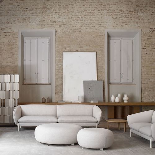 Modernes Sofa - NOT  - True Design srl - Polyurethanschaum / Polster / grau