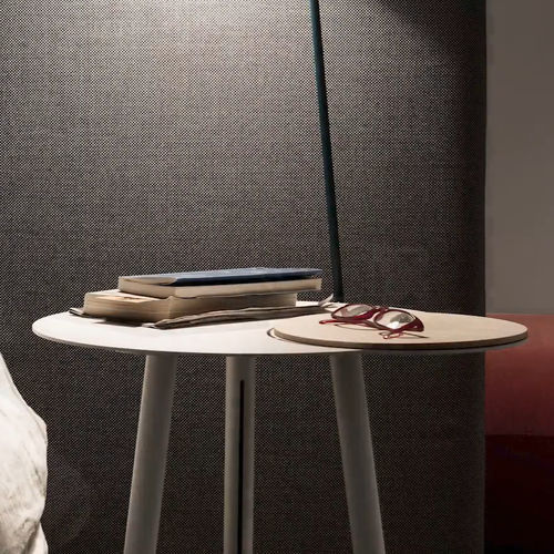 Moderner Beistelltisch - CLOUD - True Design srl - Eiche / Nussbaum / Gestell aus Stahl