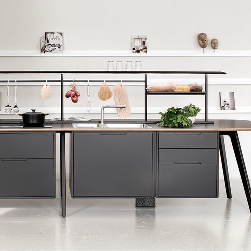 Holz-Kücheninsel - WING  - True Design srl - großformatig / für Profiküchen / für Lagerung