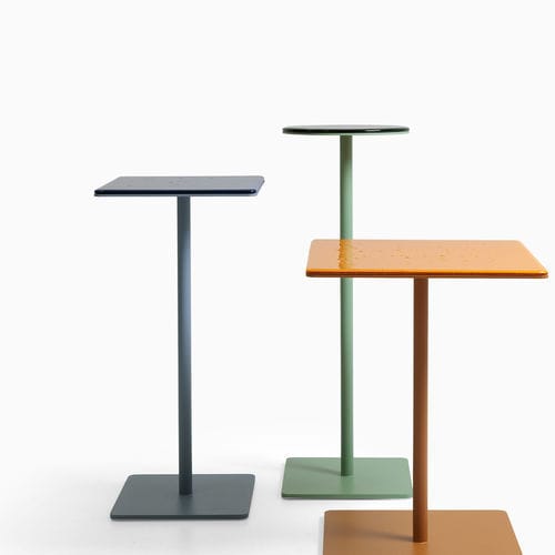 Moderner Couchtisch - CREMINO - True Design srl - Stahl / Beton / Muranoglas