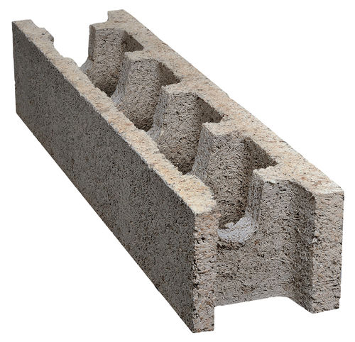Holzbetonschalungsstein - ISOSPAN STANDARD - isospan Baustoffwerk GmbH - für tragende Außenwand / für tragende Innenwand / für Gebäude