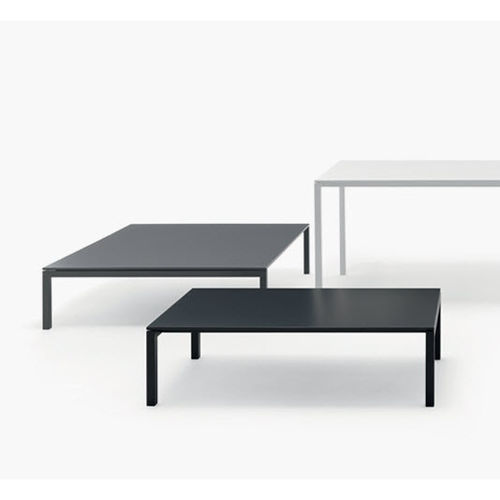 Moderner Couchtisch - AER - FANTIN SRL - Massivholz / Metall / quadratisch