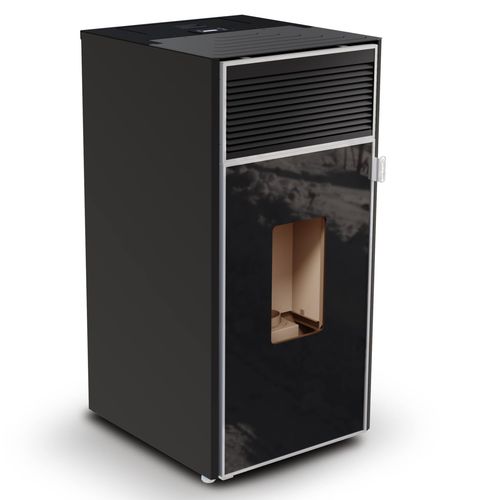 Pelletkaminofen - CRYSTAL TRIO - IFYIL TERMO LTD STI - 10 kW...20 kW / freistehend / modern