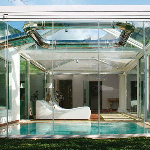 Schiebe-Stapel-Terrassentür - SEEGLASS MAX - C3 Systems SL - Aluminium