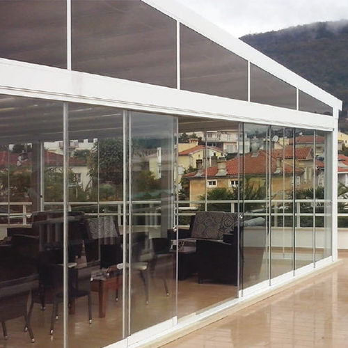 Schiebe-Stapel-Terrassentür - SEEGLASS-RUN - C3 Systems SL - Aluminium / Sicherheit