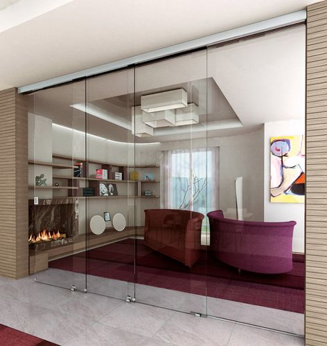 Schiebetürsystem - SEEGLASS LUX - C3 Systems SL - Glastüren