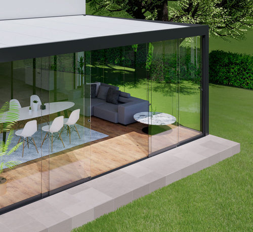 Selbsttragende Veranda - C3 Systems SL - Glas / Metall / für Gebäude