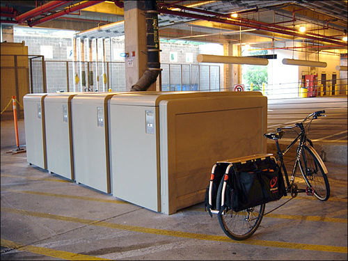 Gesicherter Fahrradunterstand - EXTENSION LOCKER - CycleSafe - für öffentliche Bereiche / für städtische Bereiche