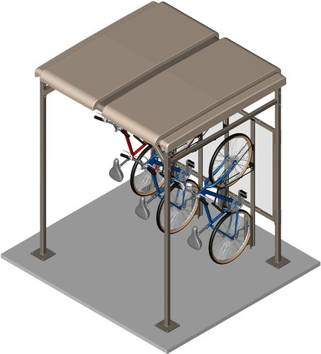 Fahrradunterstand für öffentliche Bereiche - VERTICAL WALLRACK - CycleSafe - für städtische Bereiche
