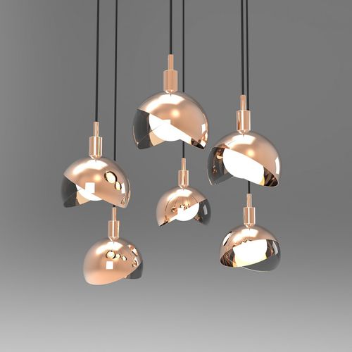 Hängelampe - CALIMERO - Wonderglass - Kupfer / geblasenes Glas / modern