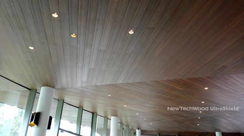 Holzzwischendecke - ULTRASHIELD® - newtechwood - Lamellen