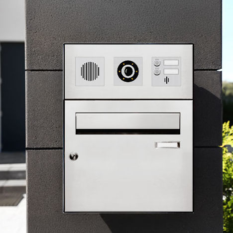 Wandmontierter Briefkasten - 20-5866 - Telecom Behnke GmbH - individuell / mit integrierter Gegensprechanlage