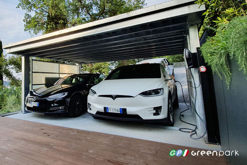 Parkhaus für Untergrund - ST2C - Green Park srl - mechanisch / 2 Fahrzeuge / für gewerbliche Nutzung