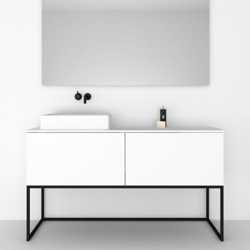Doppelter Waschtisch-Unterschrank - 160 SOBRE 2C - CODIS - freistehend / Metall / modern