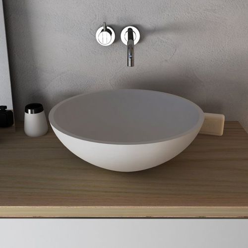 Aufsatzwaschbecken - CRISTALPLANT ESFERA - CODIS - Mineralwerkstoff / rund / modern