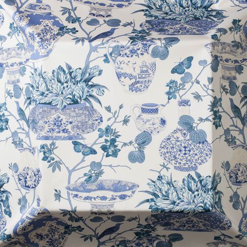 Möbelstoff - BUTTERFLY SATIN - Equipo DRT - für Vorhänge / Motiv / Baumwolle