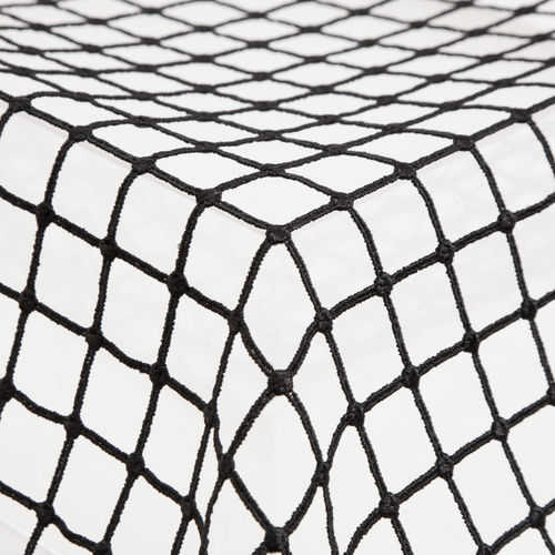 Karomuster-Gardine - COPELIA - Equipo DRT - Polyester / transparent / Dekor