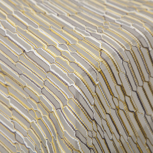 Vorhangstoff - KUBIC - Equipo DRT - geometrisches Muster / FR-Polyester / Trevira CS®
