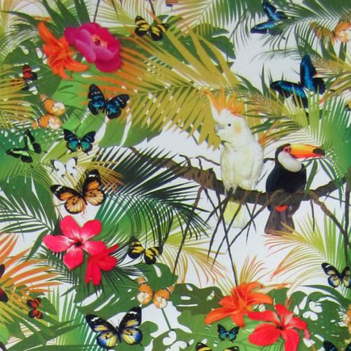 Möbelstoff - TIKI FR - Equipo DRT - Naturmotiv / Tiermuster / Blumenmotive