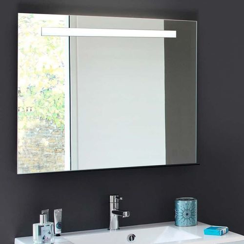 Wandmontierter Spiegel für Badezimmer - MAJOR - DECOTEC - modern / rechteckig / horizontal