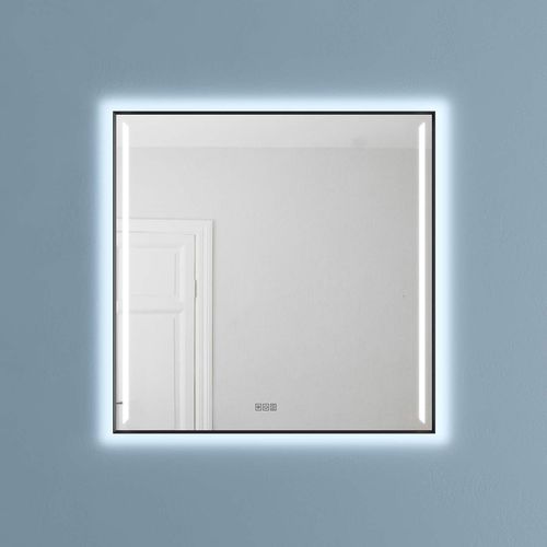 Wandmontierter Spiegel für Badezimmer - CONFIDENCE - DECOTEC - modern / quadratisch / Aluminium
