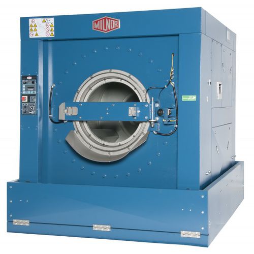 Waschschleudermaschine mit Frontöffnung - 48040F7B - Milnor - bodenstehend / für professionellen Einsatz / Aufhängung