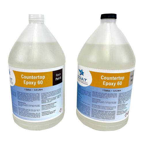 Harz-Arbeitsplatte - iCoat - Epoxid / transparent