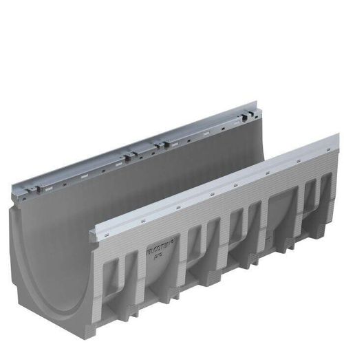 Gitter-Abflussrinne - FILCOTEN® Pro 300 - NDS - Faserbeton / galvanisiertem Stahlgitter / für öffentliche Bereiche