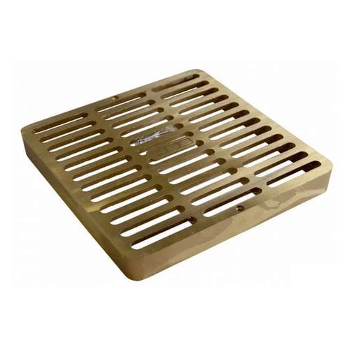 Messing-Schachtdeckel - 930B - NDS - quadratisch / Fertigbau / Lüftungsgitter