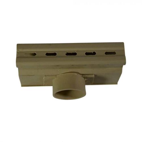 Abflussrinne / zentrale Schlitz - Micro  - NDS - PVC / für Pool / für Terrasse