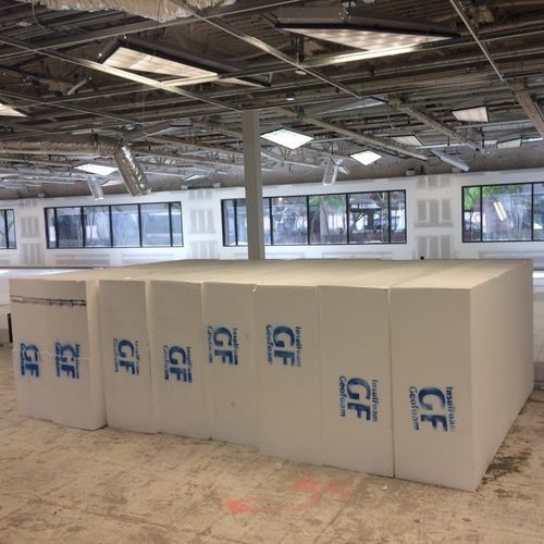 Thermoisolierung - Geofoam - Insulfoam - extrudiertes Polystyrol / Innenbereich / Außen