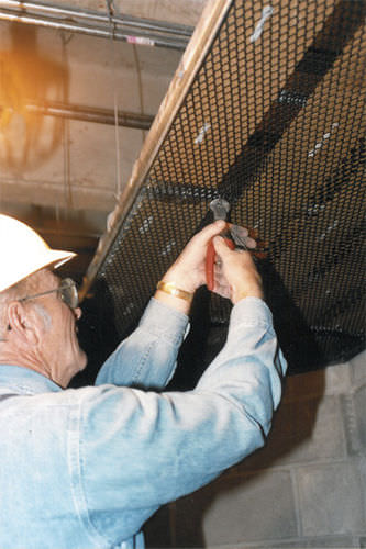 Metall-Geflecht / Stahl - SECURA LATH® - AMICO - Alabama Metal Industries - für Decke / mit Rautenmaschen
