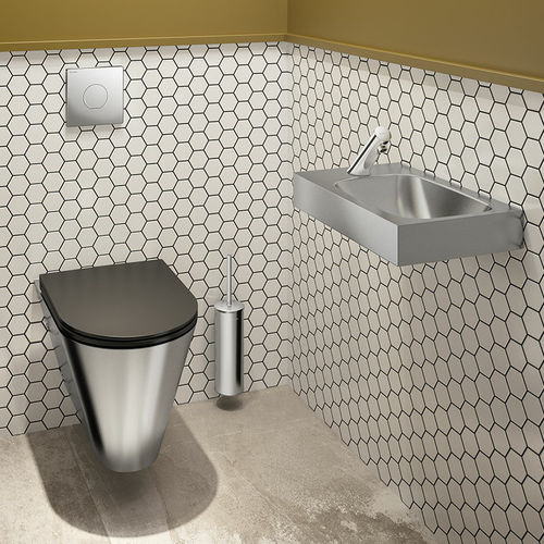 Einfacher WC-Spülknopf - TEMPOFLUX 3 - DELABIE - für öffentliche Bereiche