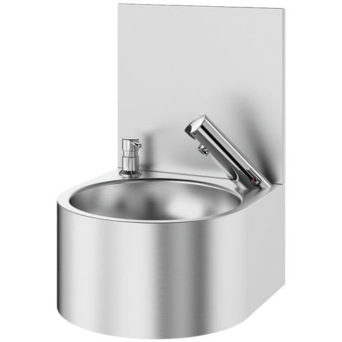 Wand-Handwaschbecken - SXS  - DELABIE - rund / Edelstahl