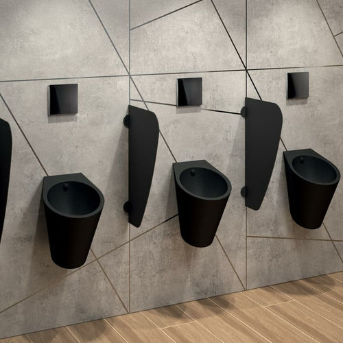 Edelstahl-Urinal - FINO  - DELABIE - wandmontiert / wasserlos / bakteriostatisch