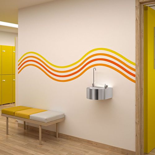 Trinkbrunnen für kaltes Wasser - SD  - DELABIE - vandalismussicher / wandmontiert / für öffentliche Sanitäreinrichtungen