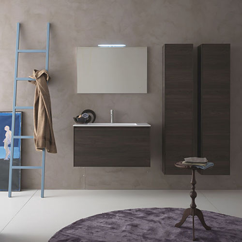 Wandhängender Waschtisch-Unterschrank - G11 - novello - Holz / modern / mit Tür