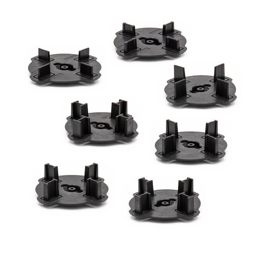 Doppelboden-Stelzlager / Polypropylen - TILE HEADPIECE - IMPERTEK Srl - regelbar / für Außenbereich / recycelbar